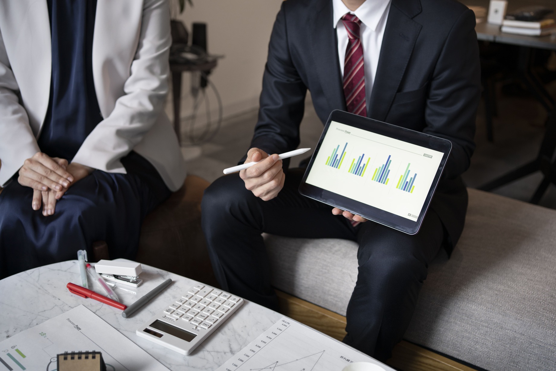 Modern financial tool interface