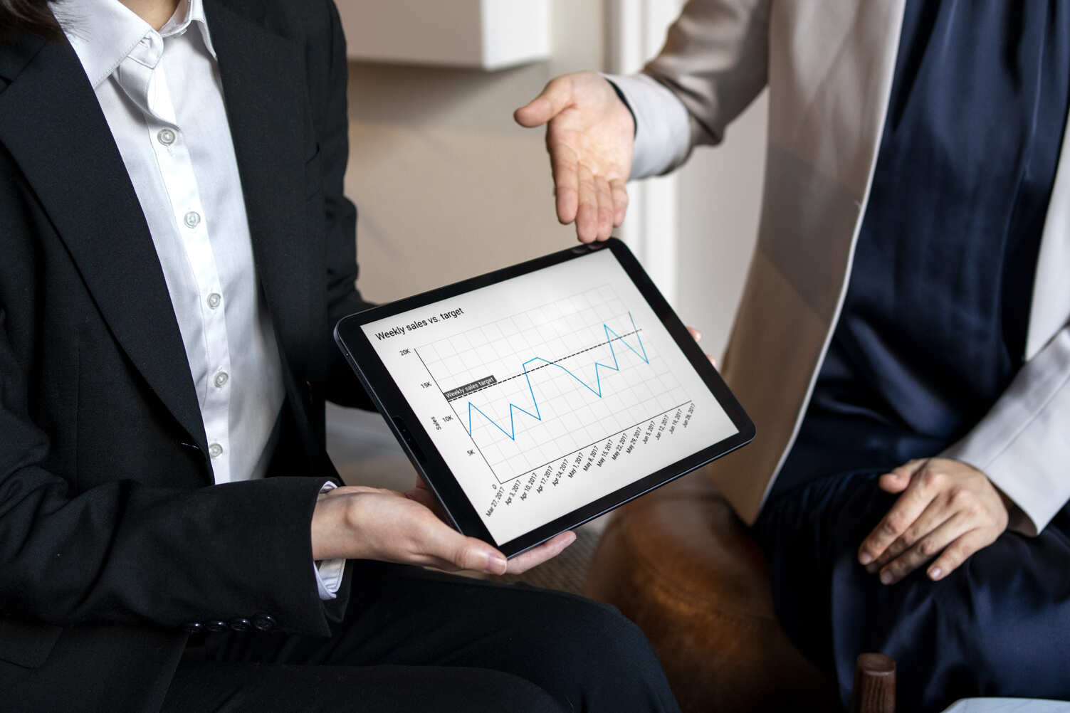 Financial tracking dashboard showing spending patterns