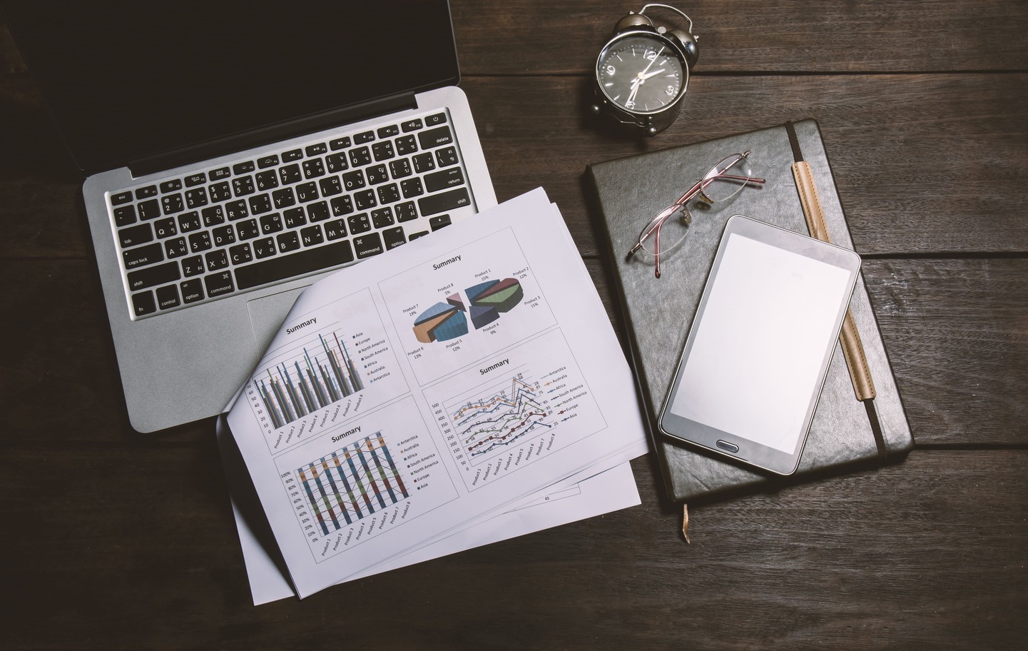 Financial planning collage